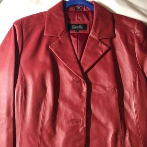 100% leather Excelled Women Leather Jacket .